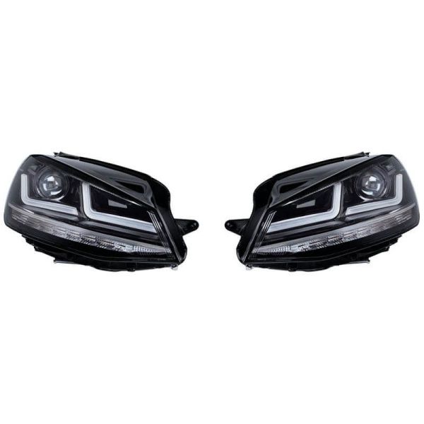 Pack de Phares Avant LED Chromés Golf VII LEDriving 2 LEDHL104-CM (2012-2016) Avant Restyling Avec Osram Xenon | LéonLeds