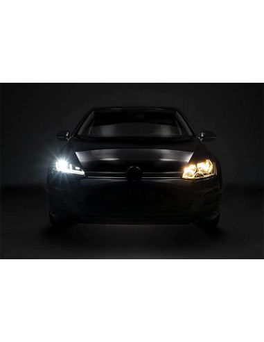 Faros LED delanteros Golf VII LEDriving GTI Pack 2 LEDHL104-GTI (2012-2016) Antes Res-tyling Con Xenón Osram | LeonLeds