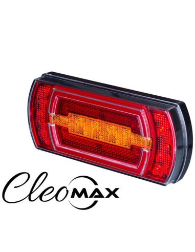 Feu arrière LED rectangulaire avec feu de position néon avec câble 5 fonctions R1 S1 2A AR F1 Horpol | leonleds