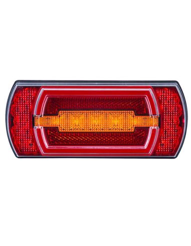 Feu arrière LED rectangulaire avec feu de position néon avec câble 5 fonctions R1 S1 2A AR F1 Horpol | leonleds