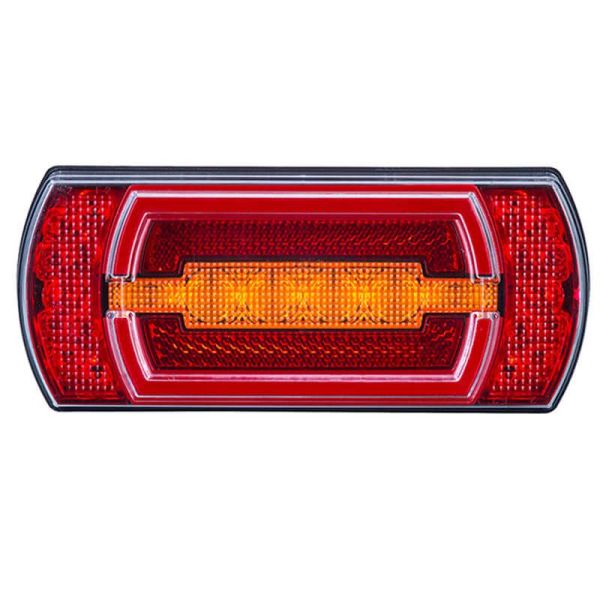 Feu arrière LED rectangulaire avec feu de position néon avec câble 5 fonctions R1 S1 2A AR F1 Horpol | leonleds