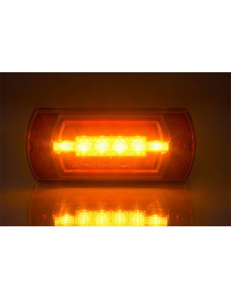 Intermitente Piloto Trasero LED rectangular con luz de posición Neon con cable 5 Funciones R1 S1 2A AR F1 Horpol | LeonLeds