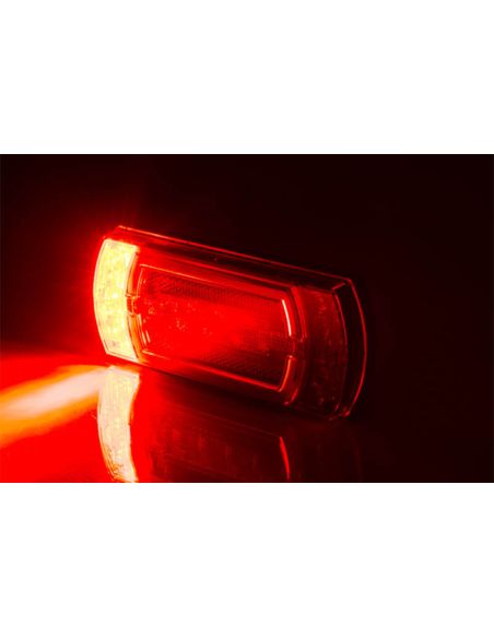 Lanterna Traseira de LED Retangular Fog com Luz de Posição Neon Wired 5 Funções R1 S1 2A AR F1 Horpol | leonleds