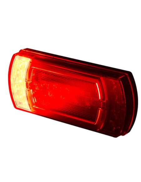 Lanterna Traseira de LED Retangular Fog com Luz de Posição Neon Wired 5 Funções R1 S1 2A AR F1 Horpol | leonleds