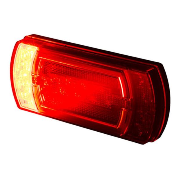 Niebla Piloto Trasero LED rectangular con luz de posición Neon con cable 5 Funciones R1 S1 2A AR F1 Horpol | LeonLeds