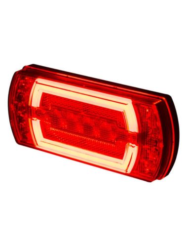 Position Neon Rectangular LED Feu arrière avec feu de position Neon avec câble 5 Fonctions R1 S1 2A AR F1 Horpol | leonleds