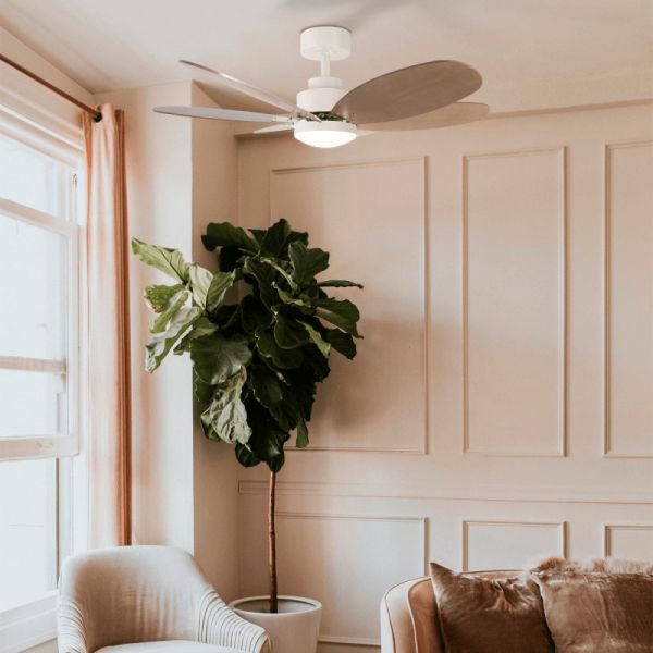 Ventilateur de plafond Rainbow M, LED 18W DC moteur Environnement