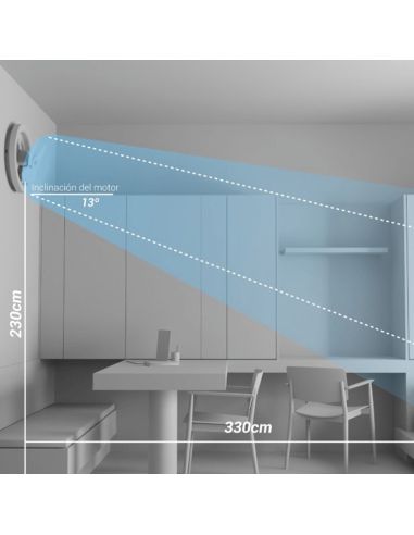 Ventilateur de plafond LED pour plafond ou mur Alan Move 38W DC flux d'air
