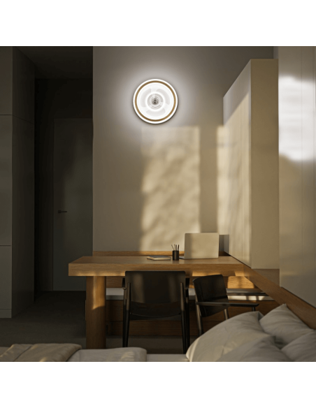 Ventilateur de plafond LED pour plafond ou mur Alan Move 38W DC Convient aux plafonds inclinables