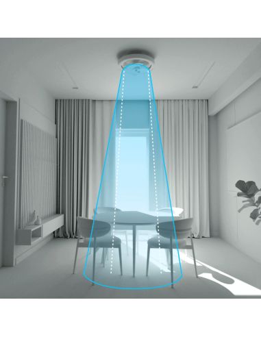 Plafón LED Ventilador Enkel 44W flujo concentrado DC flujo de aire