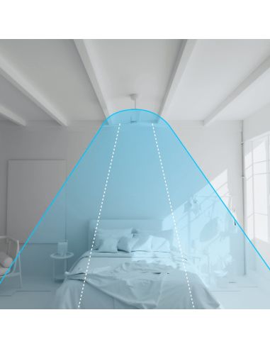 Ventilateur de plafond multicolore Rainbow S, flux d'air à moteur à courant continu LED 18W