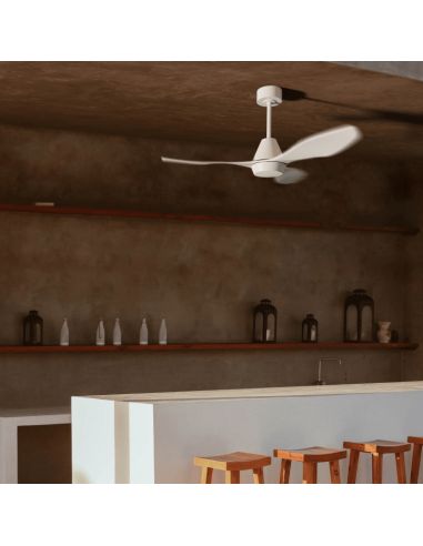 Ventilador de teto LED branco interno e externo Lara DC ambient