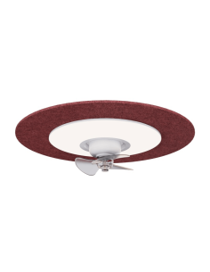 Plafón LED Ventilador Fono rojo con reducción de ruido