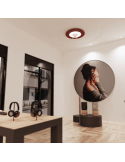 Plafón LED Ventilador Fono rojo con reducción de ruido ambiente
