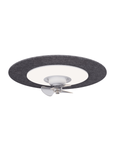 Plafonnier LED bleu Fono Fan avec réduction de bruit