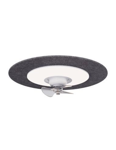 Plafonnier LED bleu Fono Fan avec réduction de bruit