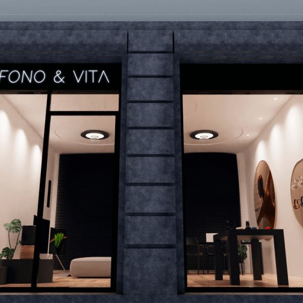 Ventilateur de plafond LED Fono bleu avec réduction professionnelle du bruit ambiant