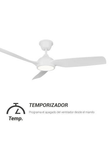 Ventoinha de tecto LED exterior com...