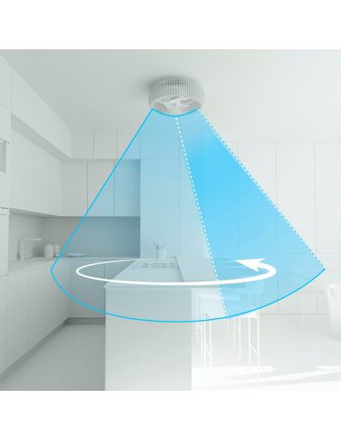 Ventilador de Techo LED con pantalla de madera Daya DC flujo de aire
