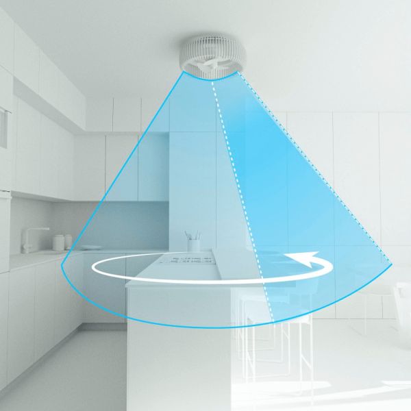 Ventilador de Techo LED con pantalla de madera Daya DC flujo de aire