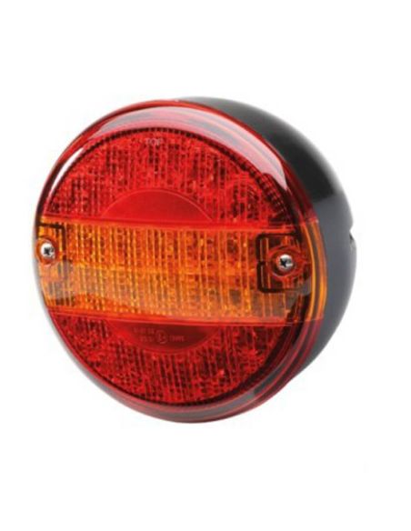 Piloto Trasero LED redondo con Intermitente Posición y Freno Hella Value Fit 2SD 357 026-201 ADR/GGVS | LeonLeds