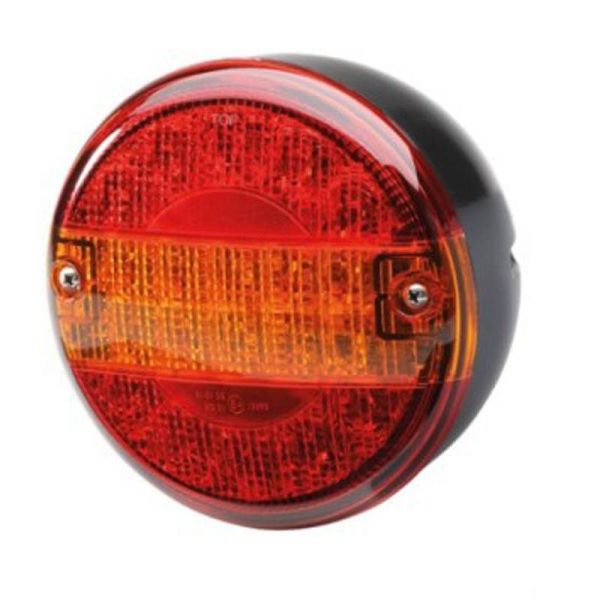 Feu arrière rond à LED avec indicateur de position et frein Hella Value Fit 2SD 357 026-201 ADR/GGVS | leonleds