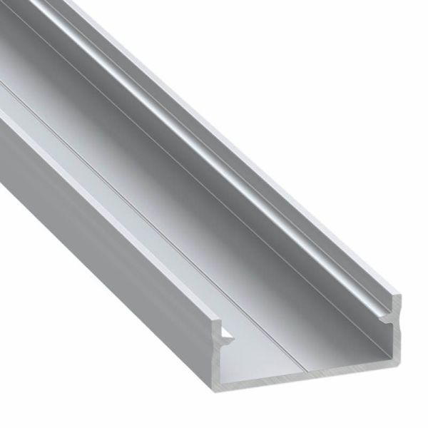 Perfil de Aluminio de Superficie para doble Tira LED ´Dual` 2,02 Metros Lumines | LeonLeds