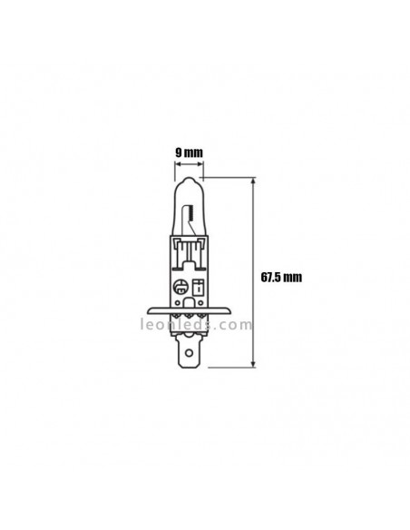Bombilla H1 Night Breaker Silver 12V +100% Osram - 1 Unidad 64150NBS Osram | LeonLeds