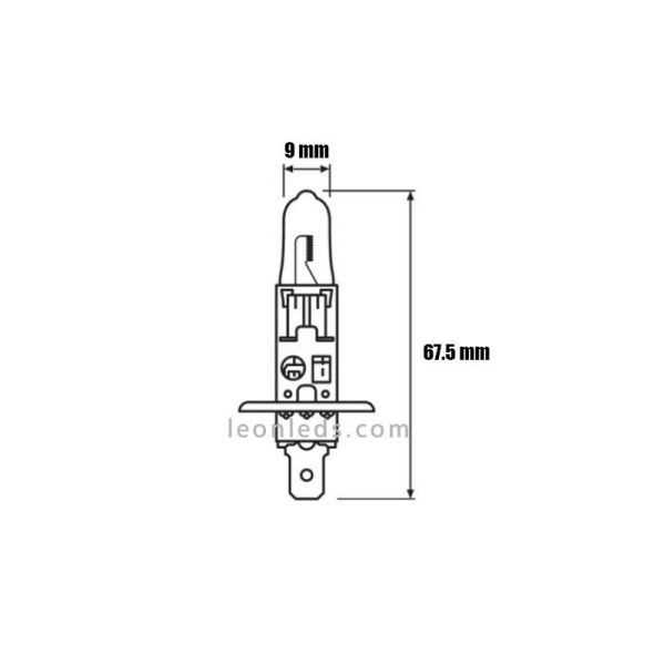 Bombilla H1 Night Breaker Silver 12V +100% Osram - 1 Unidad 64150NBS Osram | LeonLeds