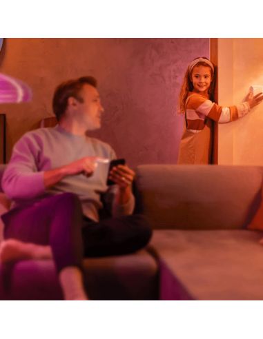 Módulo de interruptor de pared Philips Hue IP20 ambiente padre e hija