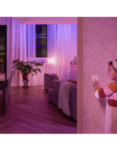 Módulo de interruptor de pared Philips Hue IP20 iluminación cálida
