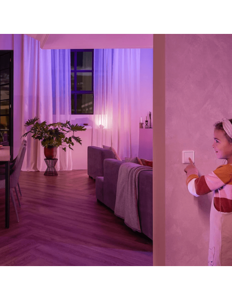 Módulo de interruptor de pared Philips Hue IP20 iluminación cálida