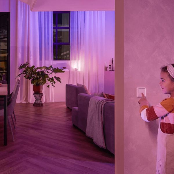 Módulo de interruptor de pared Philips Hue IP20 iluminación cálida