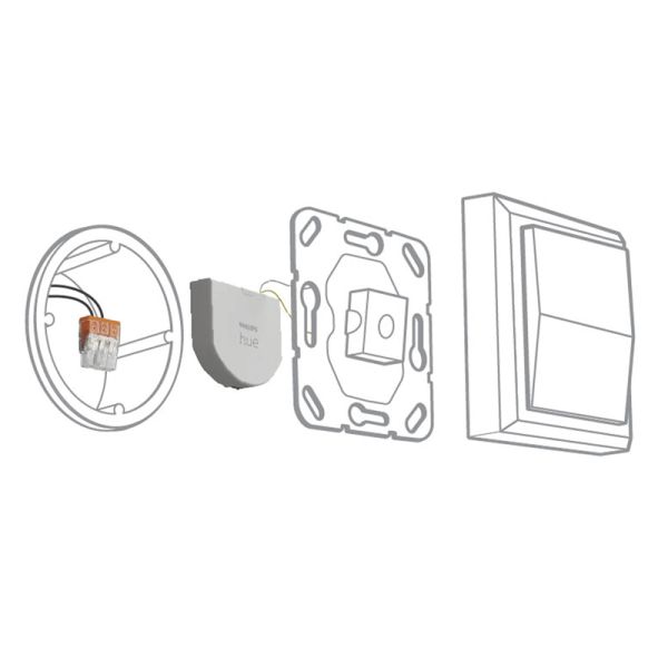 Módulo de interruptor de pared Philips Hue IP20 instalación