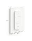 Mando portátil regulador de intensidad Philips Hue Dimmer switch IP20 medidas producto
