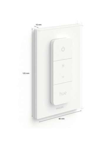 Télécommande portable Philips Hue Dimmer switch IP20 mesure le produit