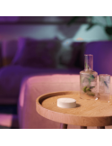 Soporte pared inalámbrico Philips Hue tap switch 4 botones y 1 selector color blanco utilizado sin soporte