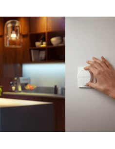 Soporte pared inalámbrico Philips Hue tap switch 4 botones y 1 selector color blanco 2
