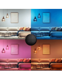 Soporte pared inalámbrico Philips Hue tap switch 4 botones y 1 selector color negro colores de luz disponibles