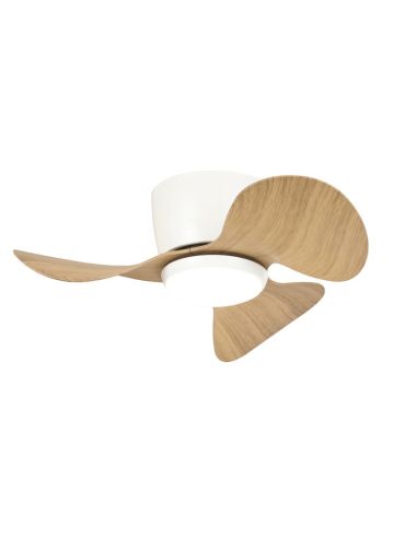 Petit ventilateur de plafond avec LED Monty wood DC