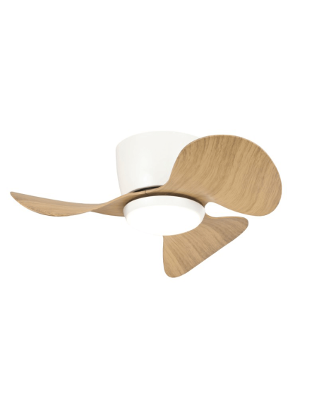 Ventilador de Techo pequeño con LED Monty madera DC