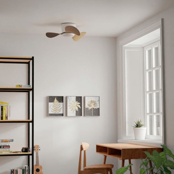 Petit ventilateur de plafond avec LED Monty wood DC ambient