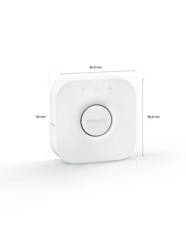 Hue Bridge Philips Controlador de Iluminación inteligente medidas | LeonLeds