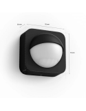 Sensor de exterior Philips Hue IP54 color negro medidas