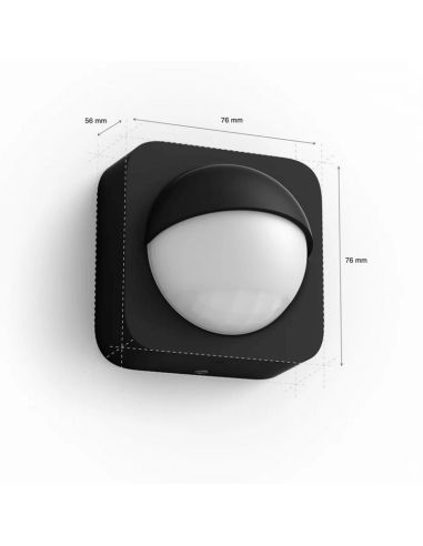 Capteur extérieur Philips Hue IP54 mesure la couleur noire