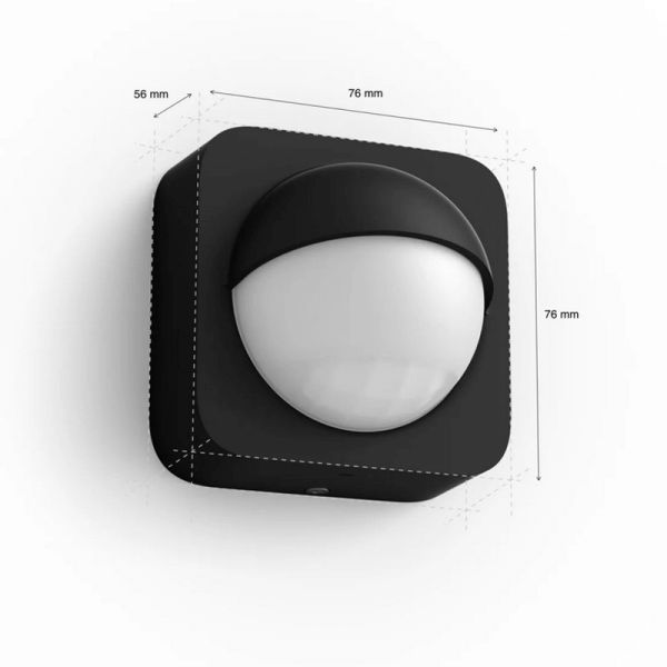 Sensor de exterior Philips Hue IP54 color negro medidas
