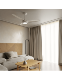 Ventilateur de plafond blanc Robb LED dimmable IP20 DC ambiant