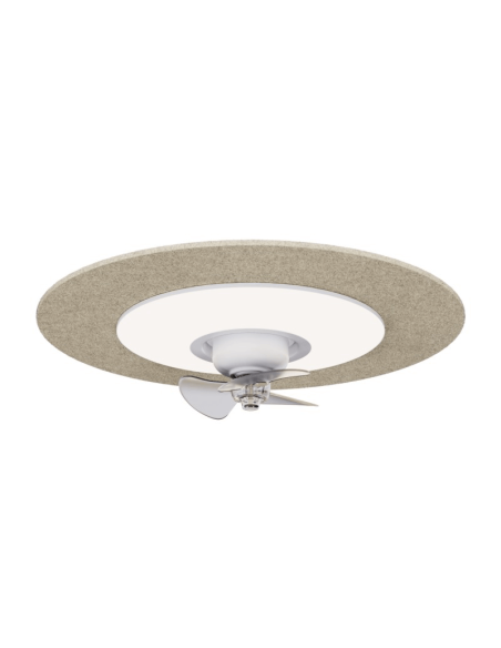 Plafón LED Ventilador Fono piedra con reducción de ruido