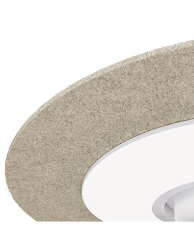 Ventilateur de plafond LED Fono stone avec détail de réduction du bruit