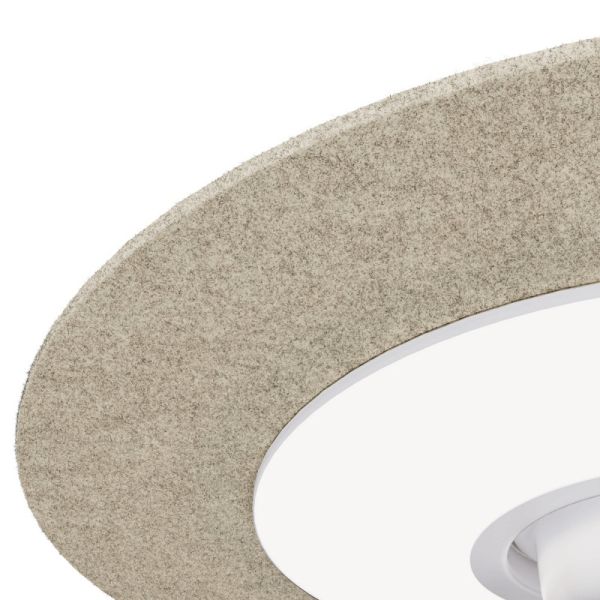 Ventilateur de plafond LED Fono stone avec détail de réduction du bruit